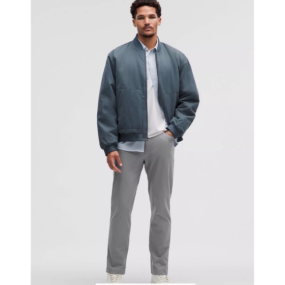 Lululemon ABC Classic-Fit 5 Pocket Pant Warpstreme Stretch Gray W36 - Picture 2 of 14